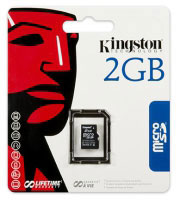 Kingston 2GB microSD card (SDC/2GBSP)